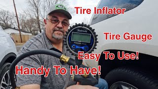 Tire Inflator and Gauge  AstroAI [upl. by Barnabe]