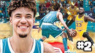 LeBron James DUEL  LaMelo Ball NBA 2K24 MyCareer 2 [upl. by Julieta]