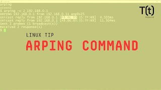 How to use the arping command 2Minute Linux Tips [upl. by Enyaz537]