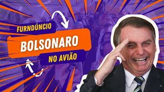 AGORA  Bolsonaro é recepcionado em avião comercial Que diferença do Cachaça [upl. by Nanahs]