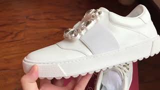 Roger vivier shoes low square crystals white [upl. by Bethesde]