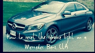 Mercedes Benz CLA maintenance light reset [upl. by Deppy698]