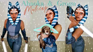 Ahsoka Halloween Makeup  Grogu Puppy  Dream Faces [upl. by Aineg]