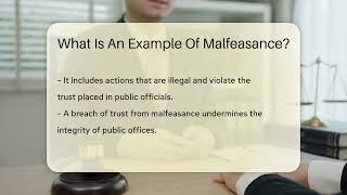 What Is An Example Of Malfeasance  CountyOfficeorg [upl. by Diamond]