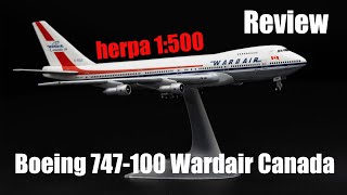 Review 1500 herpa wings Boeing 747100 Wardair Canada aus dem ersten Überraschungspaket [upl. by Anya]