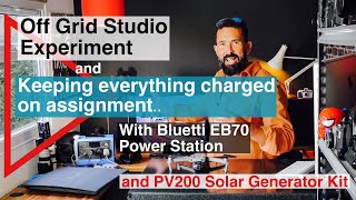 Portable Power for Professional Photography Bluetti PV200 Solar Generator and EB70 Power Station [upl. by Tony]