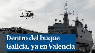 Dentro del buque Galicia atracado al fin en Valencia para apoyar la emergencia de la DANA [upl. by Marabel905]