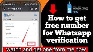 free smspva  smspva tutorial  smspva review  get number for sms verificationfree number [upl. by Otsugua979]