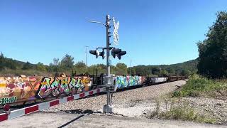 Union Pacific leading a CSX near Harriman TN [upl. by Marylynne10]