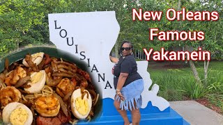 Yakamein New Orleans Famous Noodle Soup For Dinner [upl. by Efram]