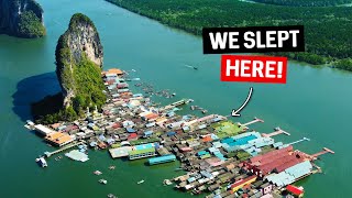 🇹🇭 This is Thailands ONLY Floating Village Only 2 hours from Phuket [upl. by Eustacia]