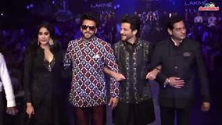 Anil Kapoor Janvi Kapoor amp Ranveer Singh At Lakme Fashion week [upl. by Hainahpez]