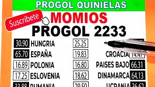 Momios Revancha Progol 2233  Progol Revancha 2233 Momios  Progol 2233 Momios  progol2233 [upl. by Rosdniw]