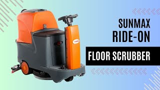 SUNMAX SM70ampRT70 RideOn Floor Scrubber [upl. by Georgetta]