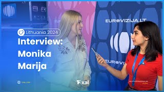 lnterview Monika Marija  quotUnlove You Starting Tomorrowquot Eurovision 2024Lithuania EurovizijaLT [upl. by Afatsuom]