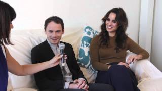 Inconvenient Interviews wRisa Sitting Down with Anton Yelchin and Bérénice Marlohe  HelloGiggles [upl. by Blandina]