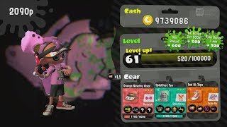 Splatoon 2  Turf War  Reaching Level 61 Star [upl. by Yelnet]