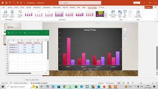 How To Insert Charts In Microsoft Power Point [upl. by Eam]