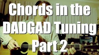 Chords in the DADGAD tuning  Part Two [upl. by Kieryt]