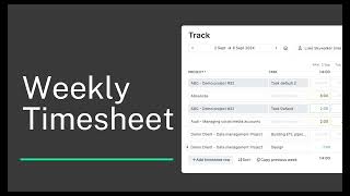 Weekly Timesheet in My Hours [upl. by Atelahs]