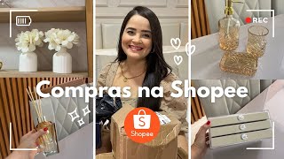 COMPRAS NA SHOPEE  ITENS PARA A CASA  ORGANIZAÇÃO E DECORAÇÃO [upl. by Shuping661]