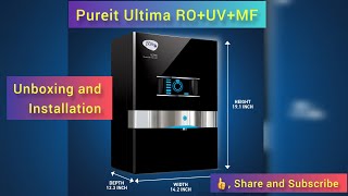 Unboxing of Unilever Pureit UltimaPureit Ultima ROUVMF Water PurifierHow to set পিওরইট আল্টিমা💧 [upl. by Aarika]