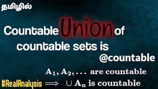 Countable union of countable sets is countable  Countable sets  part 4 [upl. by Aihppa]