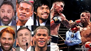 FIGHTERS amp LEGENDS REACT TO GEORGE KAMBOSOS BEATING TEOFIMO LOPEZ quotWOW FIGHT OF THE YEARquot [upl. by Aika]