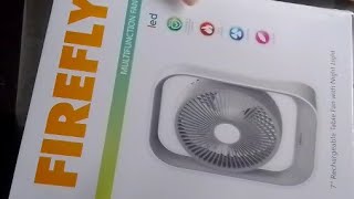 Firefly multifunction fan  Rechargeable with night light [upl. by Venetis272]