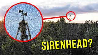 DRONE CATCHES SIREN HEAD AT HAUNTED SCREAMING FOREST HES ACTUALLY REAL [upl. by Dowling322]