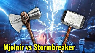 Mjolnir vs Stormbreaker Explained In HINDI  Why Mjolnir Is So Important Explained In HINDI [upl. by Bartolome]