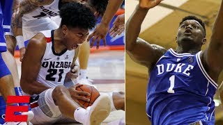 Gonzaga fends off Zion Duke in thrilling Maui Invitational finish  College Basketball Highlights [upl. by Ainatit]