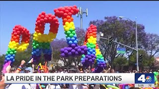 Los Angeles State Historic Park gets ready for LA Pride [upl. by Rednasela]