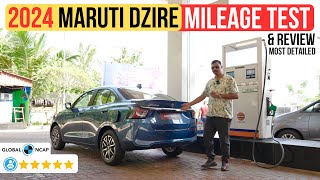 2024 New Maruti Dzire Mileage Test amp Review  लाइन लगेगी इसको ख़रीदने के लिए 🔥 [upl. by Truda884]