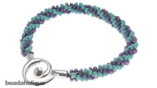 How to Braid Beaded Kumihimo and Make a Bracelet [upl. by Stodder]