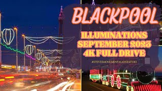 2023 Blackpool Illuminations A 4k Hyperlapse Tour [upl. by Clywd]