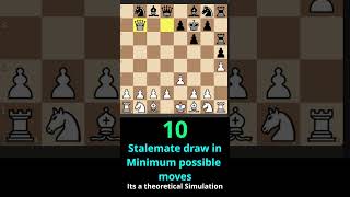 10  The Minimum Possible Moves for a Stalemate Draw in Chess [upl. by Alohcin]