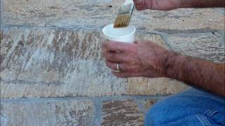 Restoring color to faded tile stone brick or grout [upl. by Otxis37]