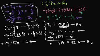 Gaussian Elimination Example 2 Part 1 [upl. by Keiryt]