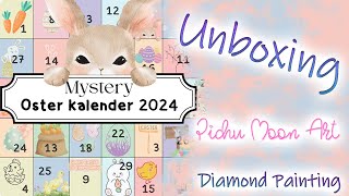 Diamond Painting Unboxing  Pichu Moon Art  Mystery  Osterbild Kalender [upl. by Drusie]