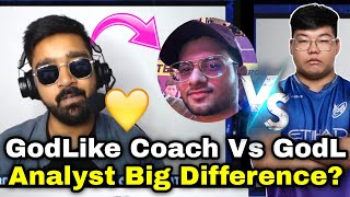 Caster React On Godlike Analyst Vs GodLike Coach Big Difference 😮 [upl. by Egiedan990]