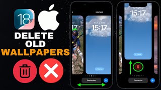 iOS18 How To Delete Old Wallpapers on Iphone [upl. by Nidia609]