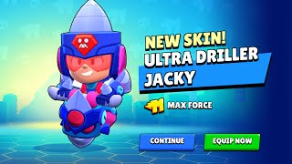 Buying Ultra Driller Jacky and playing with her This is also my first YouTube video 😁 brawlstars [upl. by Ramalahs584]