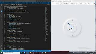 Neumorphism clock design with CSS and JavaScript [upl. by Engeddi]