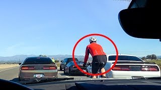 ANGRY CYCLIST GETS TRIGGERED BY SUPERCARS [upl. by Corly]