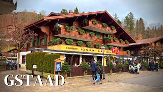 Gstaad Switzerland  The Most Beautiful Holiday Destination in Switzerland  4K Walking Tour [upl. by Aneer]