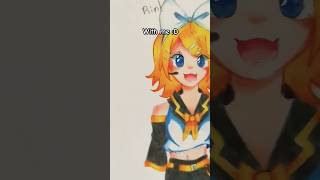 Kagamine Siblings 💞 art drawing vocaloid collab [upl. by Eonak]