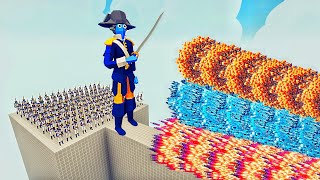 100x NAPOLEON ARMY  GIANT NAPOLEON BONAPARTE vs EVERY GOD  Totally Accurate Battle Simulator TABS [upl. by Nylle]