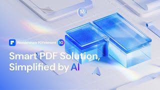 Wondershare PDFelement 10  Smart PDF Solutions Simplified by AI [upl. by Aidni]