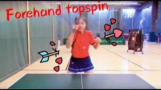 How to play forehand topspin 如何拉正手上旋球 [upl. by Akiram]